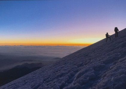 <i>Dawn on the Jamapa Glacier, Pico de Orizaba, Mexico</i>